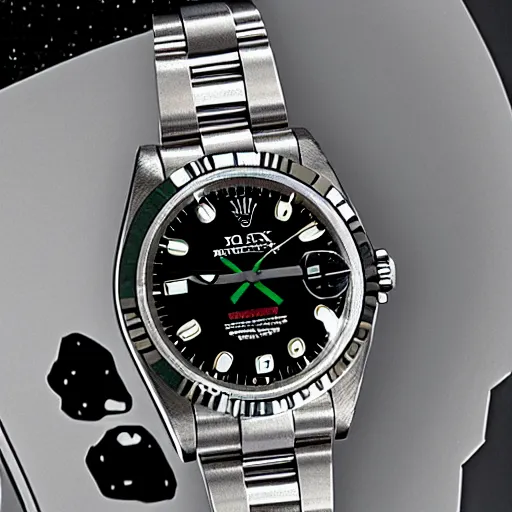 Image similar to rolex watch style of 2 0 0 1 space odyssey