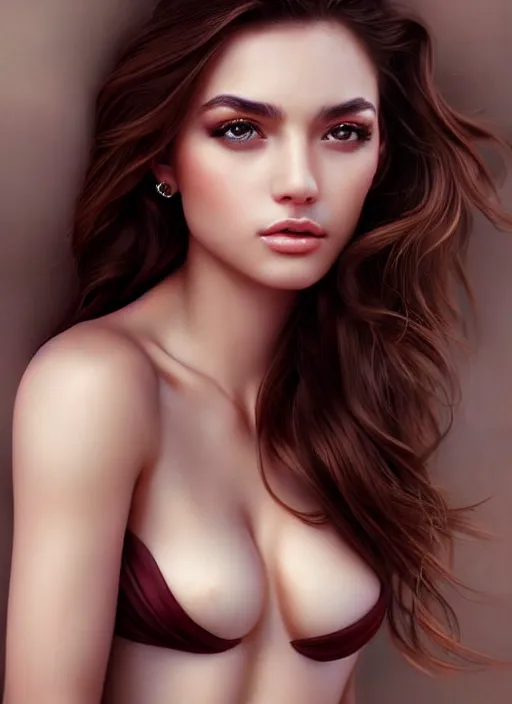 Image similar to a gorgeous greek female photo, professionally retouched, soft lighting, realistic, smooth face, full body shot, torso, dress, perfect eyes, sharp focus on eyes, 8 k, high definition, insanely detailed, intricate, elegant, art by artgerm and jason chan