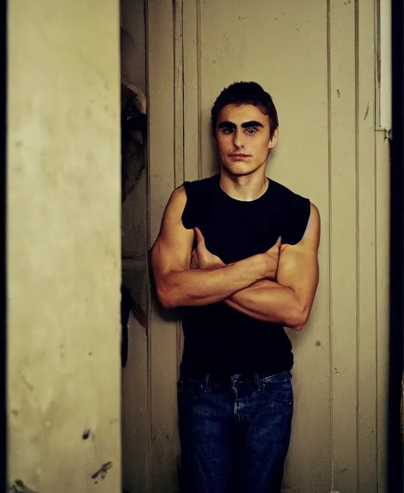 Image similar to portrait of dave franco photographed by nan goldin