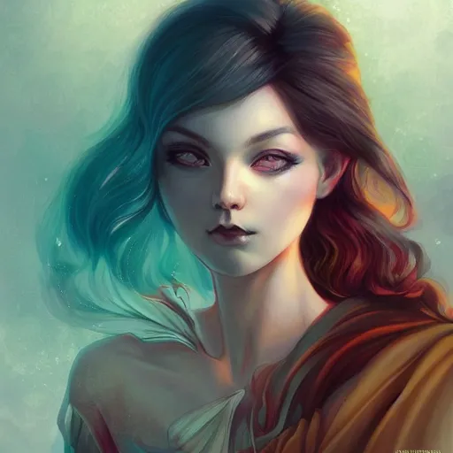 Prompt: a portrait in the style of anna dittmann and ross tran and charles dulac.