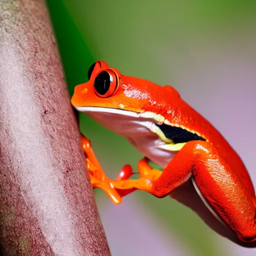 Image similar to red eyed tree frog, national geographic