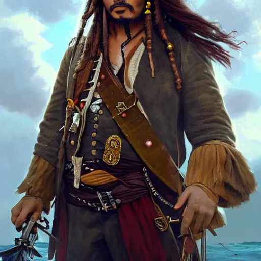 Prompt: photography of boris johnson as captain jack sparrow, deep focus, d & d, fantasy, intricate, elegant, highly detailed, digital painting, artstation, concept art, matte, sharp focus, illustration, hearthstone, art by artgerm and greg rutkowski and alphonse mucha