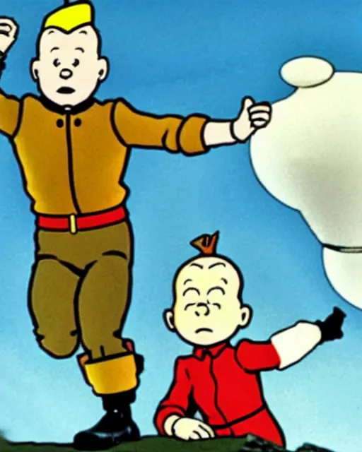 Prompt: tintin