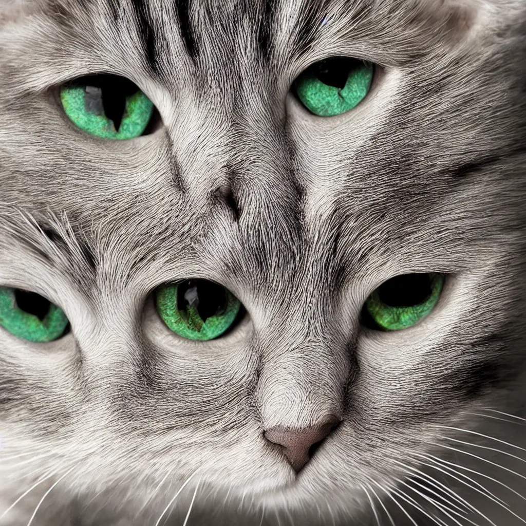 Image similar to ultra realistic cat eyes