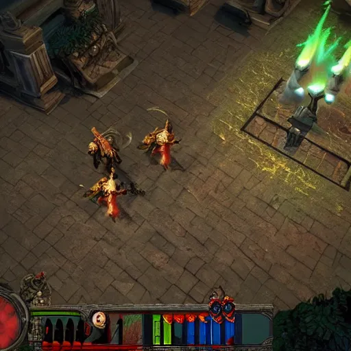 Image similar to a screenshot of the video game Diablo