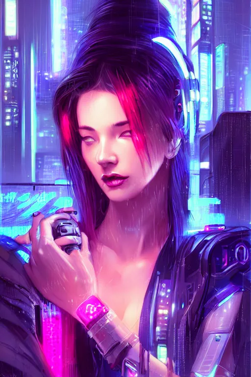 Image similar to portrait futuristic hot cyberpunk young female rouge, in futuristic stormy heavy snowy tokyo rooftop cyberpunk night, ssci-fi, fantasy, intricate, very very beautiful, elegant, neon light, highly detailed, digital painting, concept art, human anatomy, soft light, hdri, smooth, sharp focus, illustration, art by tian zi and craig mullins and WLOP and alphonse mucha