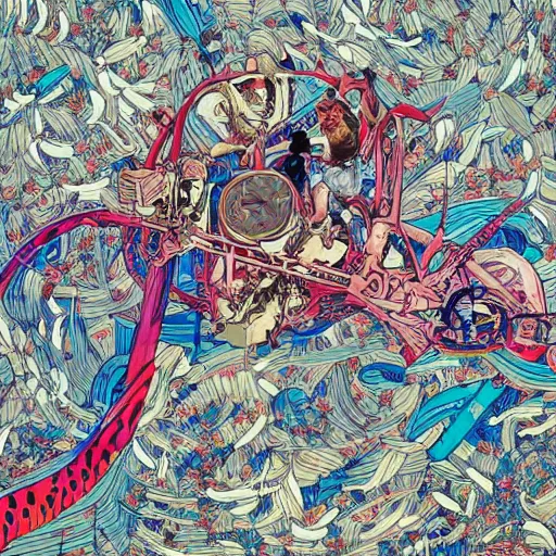 Image similar to gta : dubai, by james jean