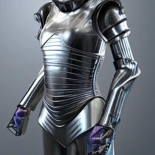 Image similar to cat on an futuristic armor clothing, 8k