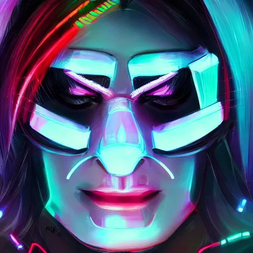 Prompt: cyberpunk panda neon stylized artgerm artstation hd cgsociety cgi realistic dramatic cinematic artistic trending detailed