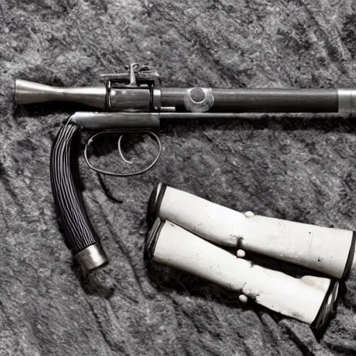 Prompt: photo of An automatic musket