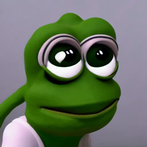 Prompt: Pepe the Frog rendered in unreal engine