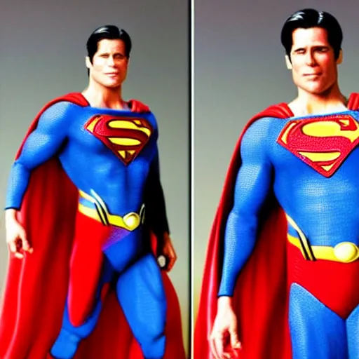 Prompt: brad pitt as superman