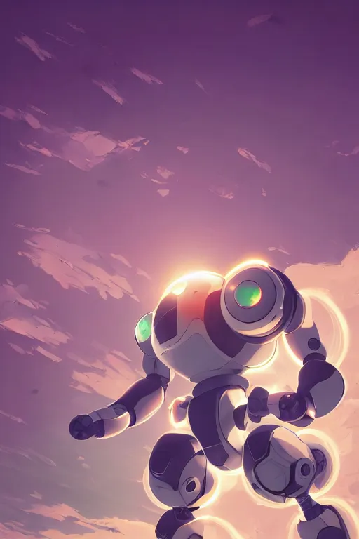 Image similar to metabots medabots medarotto medarot robot minimalist comics, behance hd by jesper ejsing, by rhads, makoto shinkai and lois van baarle, ilya kuvshinov, rossdraws global illumination ray tracing hdr radiating a glowing aura