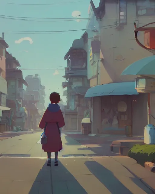 Image similar to a beautiful town, cory loftis, james gilleard, atey ghailan, makoto shinkai, goro fujita, studio ghibli, rim light, exquisite lighting, clear focus, very coherent, plain background, soft painting