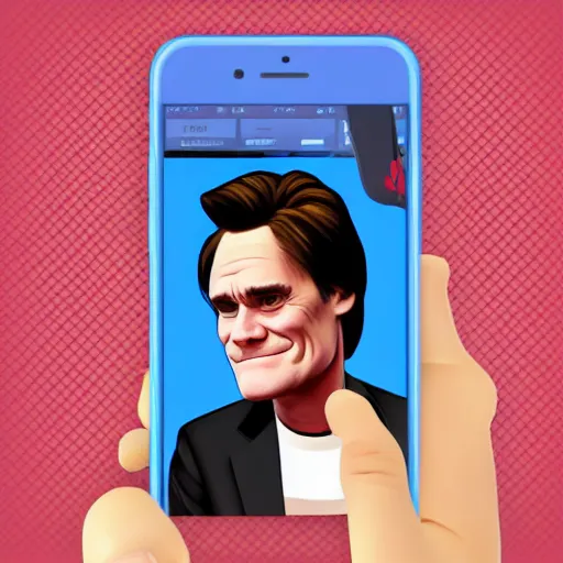 Image similar to jim carrey iphone bitmoji