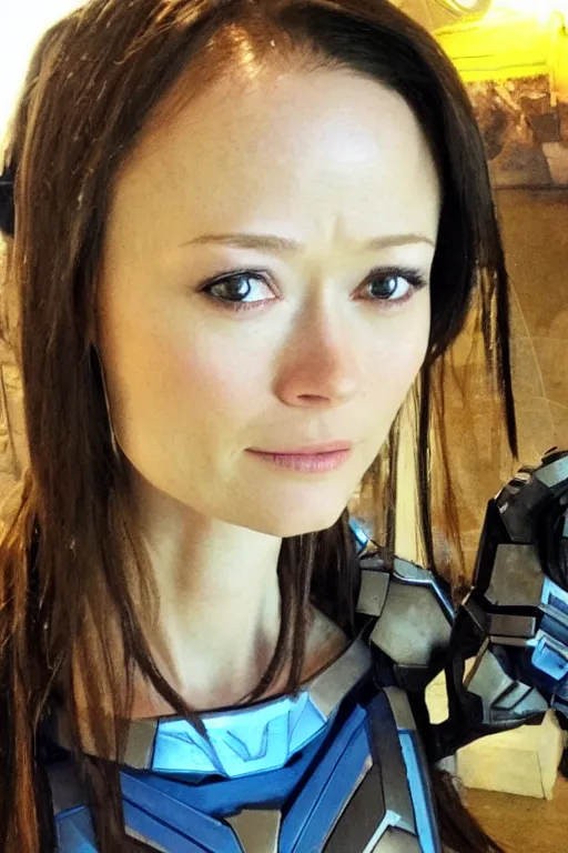 Image similar to summer glau as cortana from halo