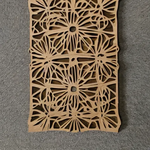 Image similar to layered lasercut wood