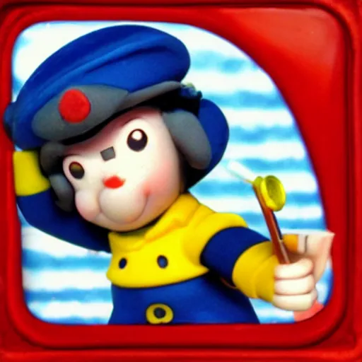 Image similar to noddy with a gun