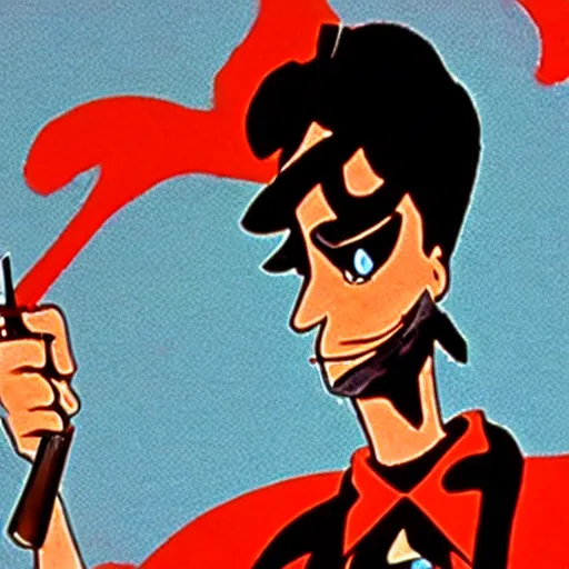 Image similar to lucky luke, in american psycho ( 1 9 9 9 )