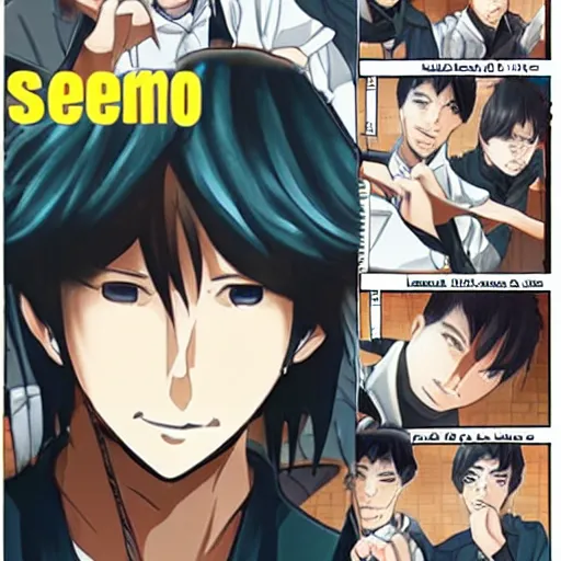 Image similar to kazuma from s - cry - ed in an action webtoon looking like an awesome solo leveling character, full color manga, comic book page, webtoon page 3