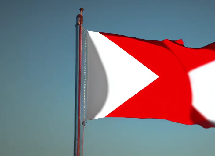 Image similar to film still of polish flag in little rose, 4 k