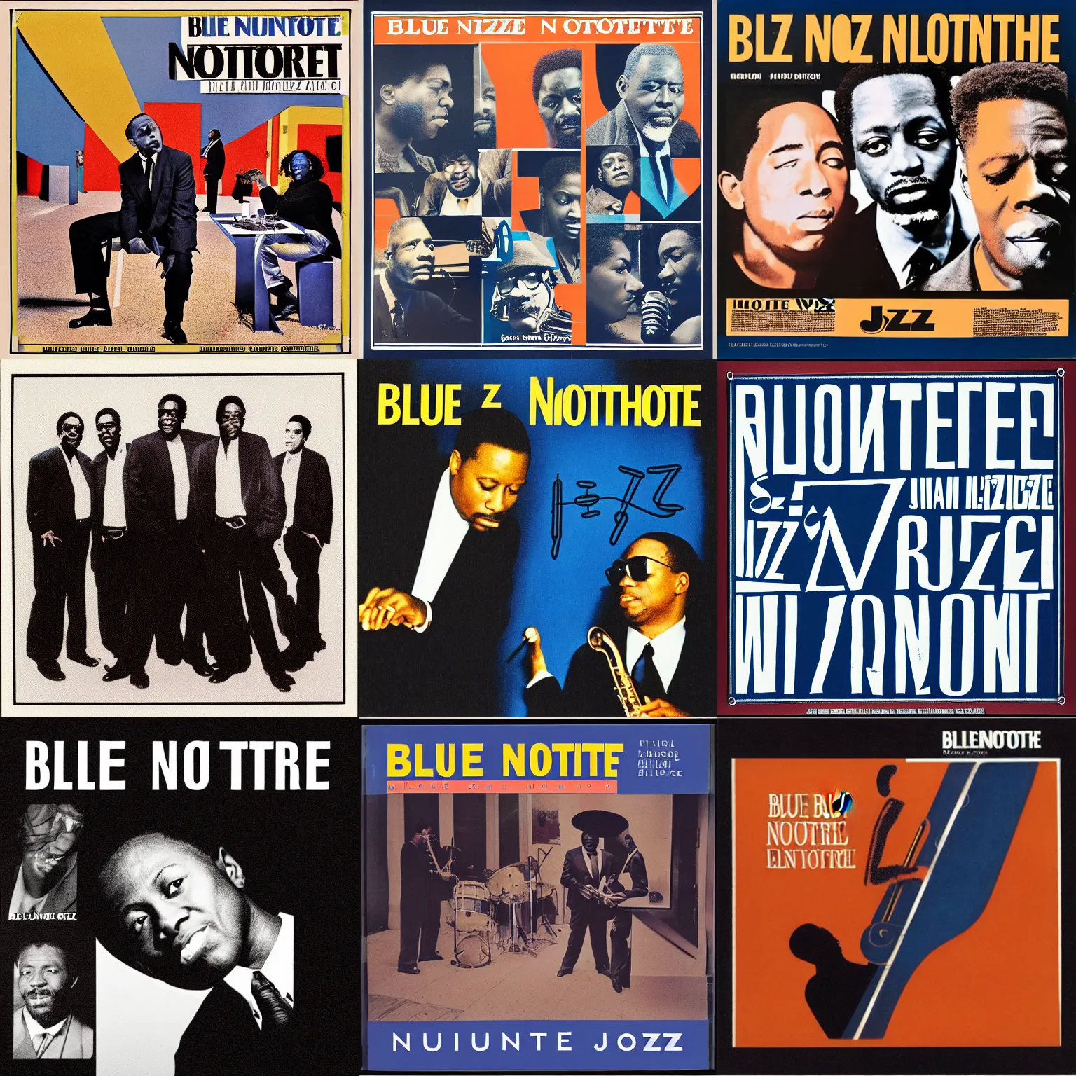 Prompt: blue note jazz album cover