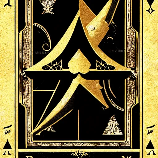 Prompt: ace of spades card as portal to another dimension, high detail, computer art, concept art, no noise, fantasy, full view