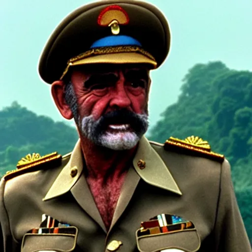 Image similar to sean connery in the bridge on the river kwai, 8 k detail