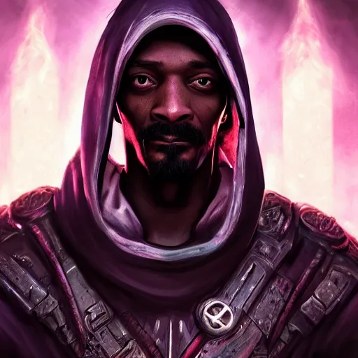 Image similar to portrait of snoop dogg as the grim reaper, league of legends amazing splashscreen artwork, gears of war, splash art, natural light, elegant, photorealistic facial features, intricate, fantasy, detailed face, atmospheric lighting, anamorphic lens flare, cinematic lighting, league of legends splash art, hd wallpaper, ultra high details by greg rutkowski