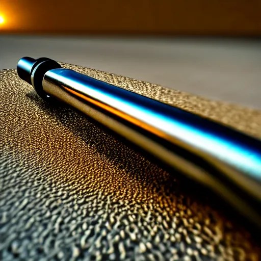 Image similar to macro shot of ultra detailed realistic bullet exiting rifle barrel, motion blur, global illumination