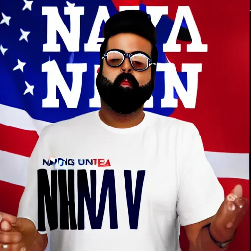 Prompt: nav running for president of the united states of america, realistic, extremely detailed, photorealistic, real,