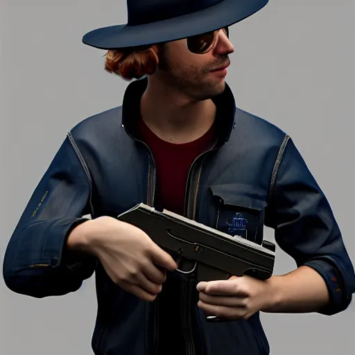 Image similar to A modern mage wielding two Glock pistols, bust shot,, Art by James Jean, substance 3d painter, PBR textures, Physical based rendering, cinematic, hyper realism, high detail, octane render, unreal engine, 8k, Smooth, High contrast, depth of field, aperture f2.8