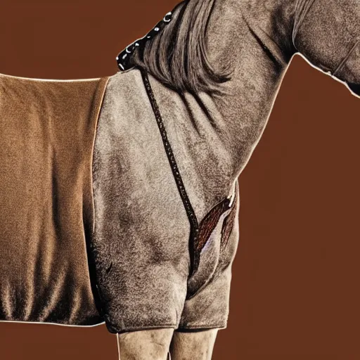 Image similar to horse wearing a sweater with a horse on it