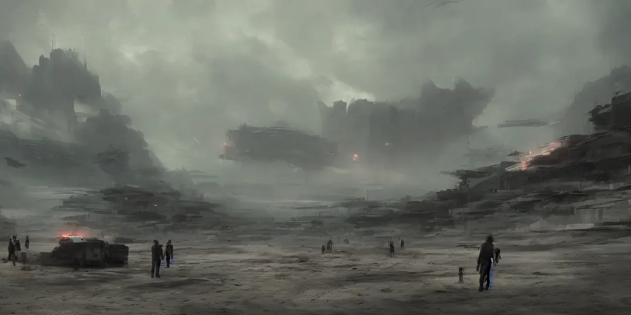 Prompt: a scenic view of bunkers on a beach with fleshy tendrils by james paick, jeremy Mann, 2001 a space odissey, blade runner 2049, Trending on artstation, epic, cinematic, 8k, very detailed, octane render, smoke, haze`