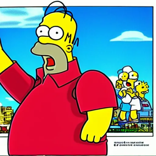 Image similar to homer simpson in the artstyle of pokemon ( 1 9 9 7 )