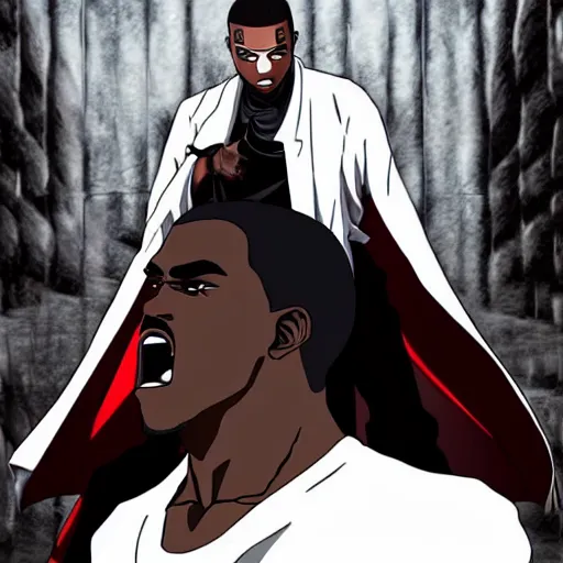 Kanye West screenshot from a 2012s anime by Ken  Stable Diffusion   OpenArt