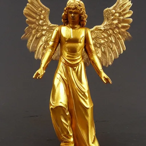 Prompt: angel with golden armor