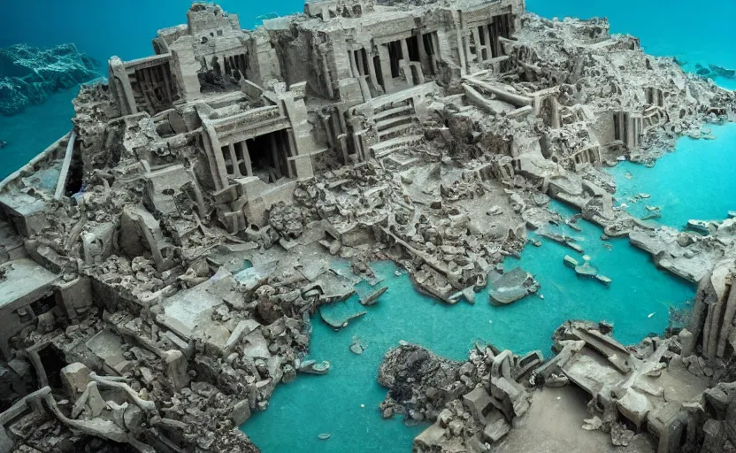 Image similar to The crumbled city of Atlantis uncovered, national geographic