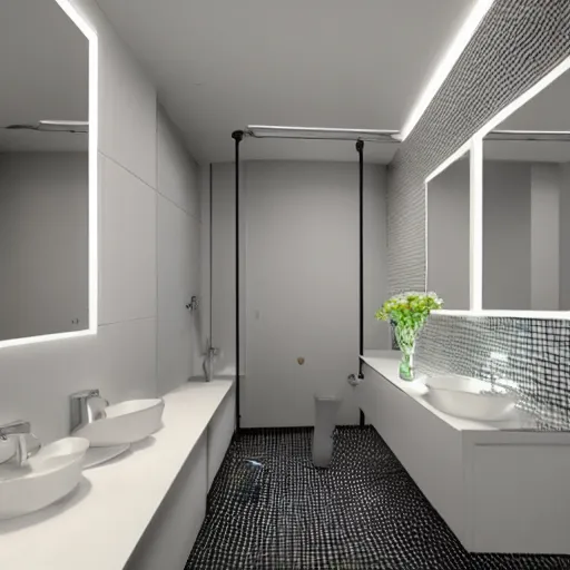 Image similar to futuristic bathroom design