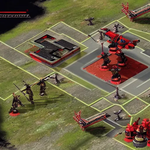 Prompt: Knights in Command and Conquer Red Alert 2