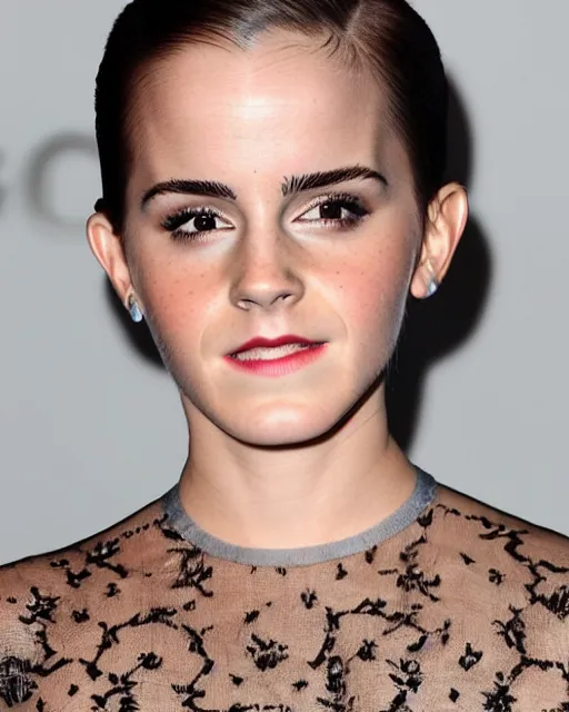 Image similar to bald emma watson