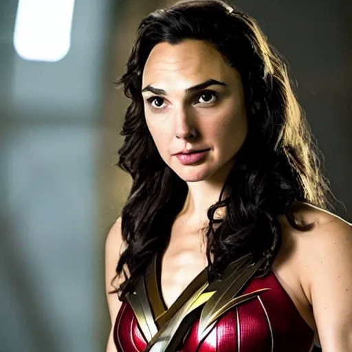 Image similar to an potrait of gal gadot play The flash replacing Ezra Miller, 4k