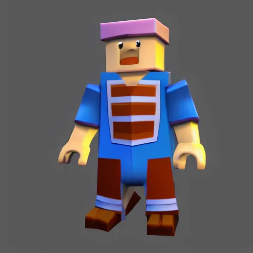 Image similar to roblox noob character