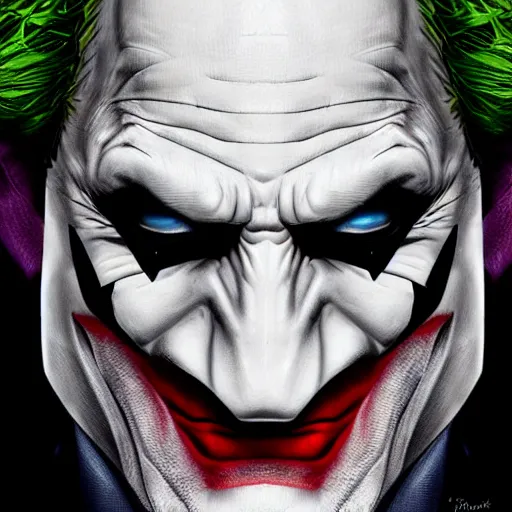 half batman mask half joker face, digital painting, | Stable Diffusion ...