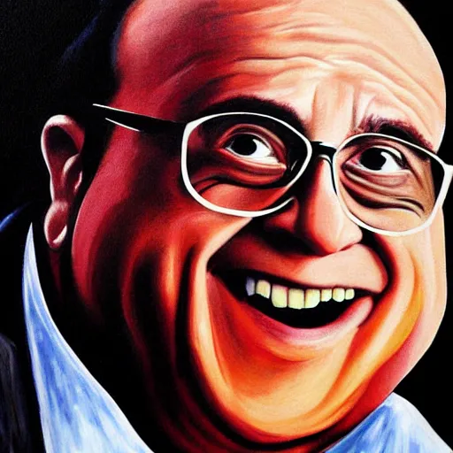 Image similar to Danny Devito painting by Thomas-Montacellinio