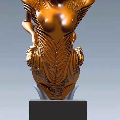 Image similar to hyperrealistic futuristic highly detailed chimera woman on the mars sharp focus in the style of modern art deco and retro by rene lalique 8 k