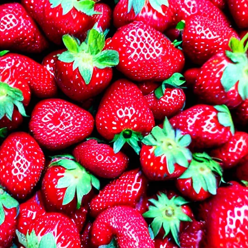 Prompt: Macro strawberry texture