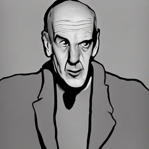 Prompt: ingmar bergman's persona as a cartoon