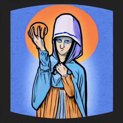 Image similar to blue nun, clutch yo - yo, trans rights