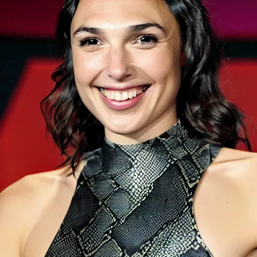 Prompt: gal gadot changing into a snake